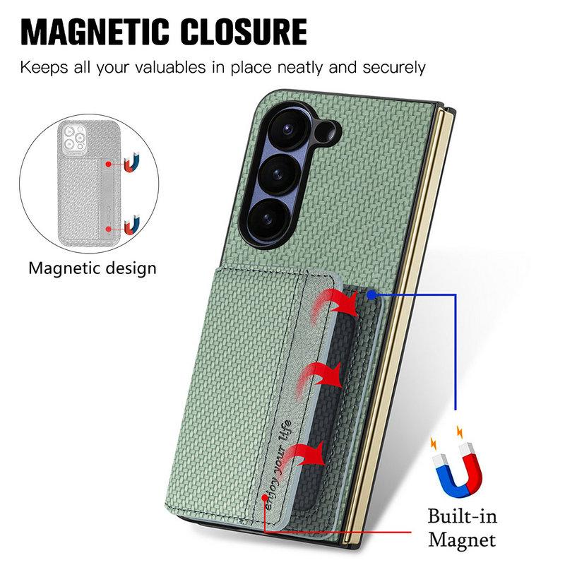 For Samsung Galaxy Z Fold 8 Ultra 5G 2026 Back Case RFID Leather Wallet Funda for Galaxy Z Fold 7 6 5 4 3 Fold8 Ultra Cover