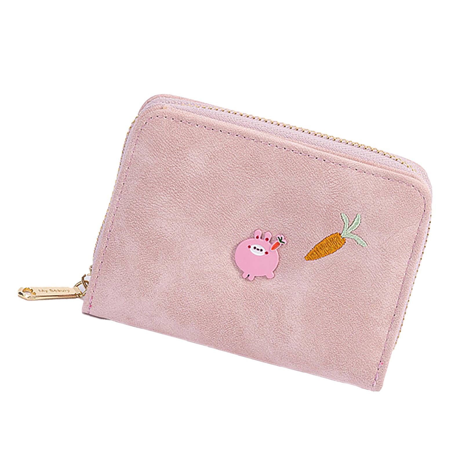 

Women Card Holder Wallet Multifunction Cute PU Leather Small ID Card Purse for Girls