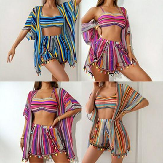 2025 European & American Sexy One-Piece Skirted Swimsuit for Resort Beachwear