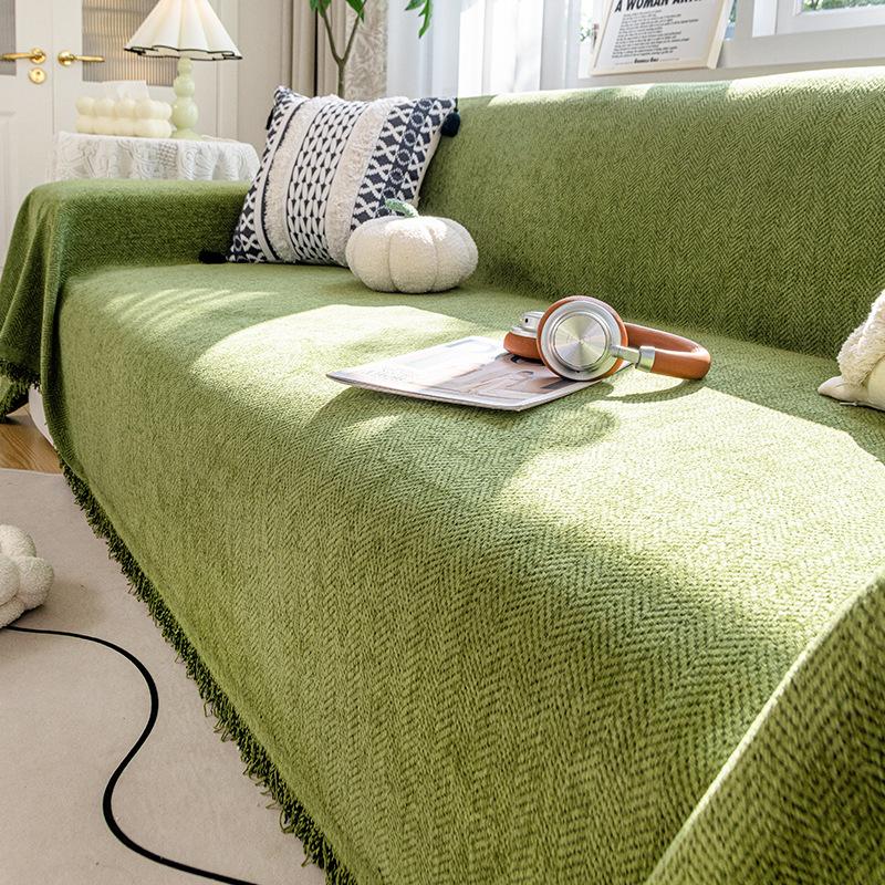 

Узор «елочка» Новый Чехол для дивана из шенилла Мягкий всесезонный чехол для дивана с полным покрытием Противоскользящий 180*130cm