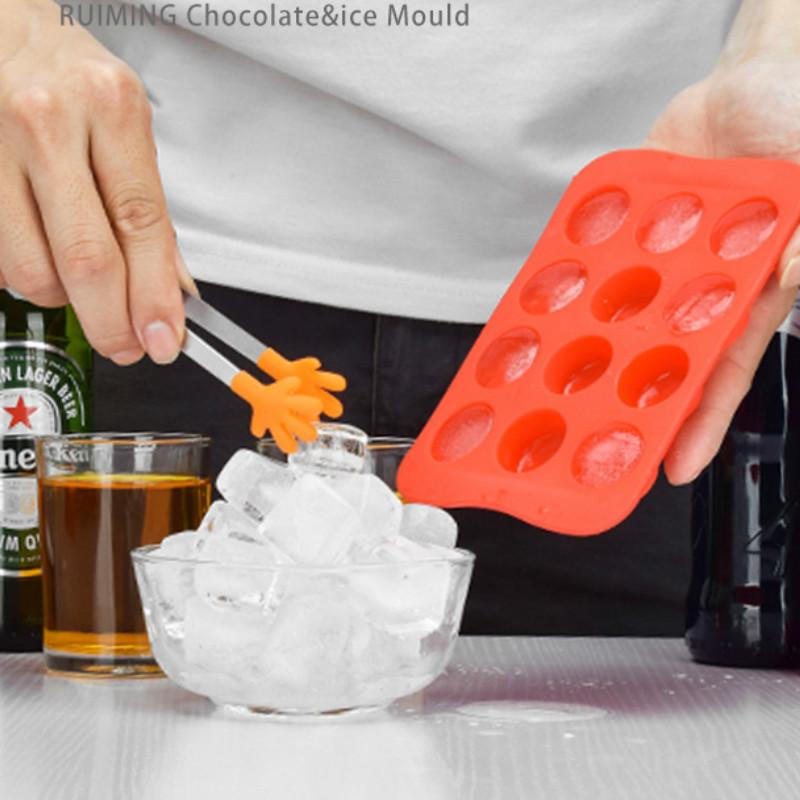 Herzförmige Eiswürfelform. Silikon-Eisform in Lebensmittelqualität. Flexibler Eisformkasten in mehreren Formen. Schokoladenform