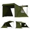 GOGlamping G-G PUP 2.0 Pup Tent TC, 1-Person, [Mesh/Heat-Resistant Sheet with Triangular Window], Polycotton Solo Tent with Aluminum Poles and Skirt,