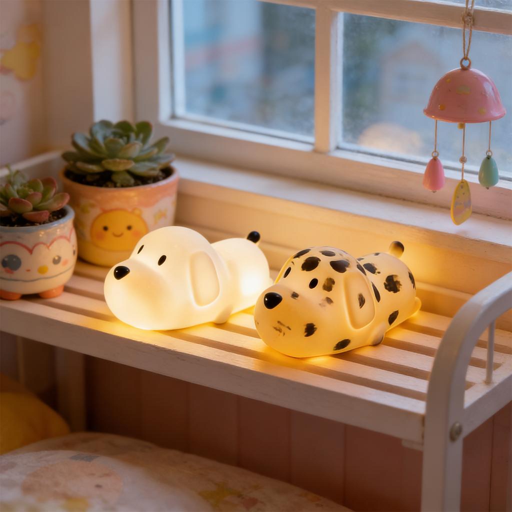 Niedliche Tier-Nachtlampe, -Empfindliche Farbwechsel-, Wiederaufladbare Nachttischlampe, Geeignet Für Komfortbeleuchtung Und Dekoration Von Kindern.