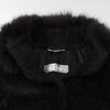 Max Mara 60161979 Black Alpaca Blend Wool Sleek Belted Coat coat 38 blackUsed
