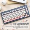 KiiBoom X Strawberry Jam 1986 Berry Cream Keycap 137 Keys PBT Custom Keycaps for Cherry Profile Mechanical Supports TKL Full Size Layout Set,