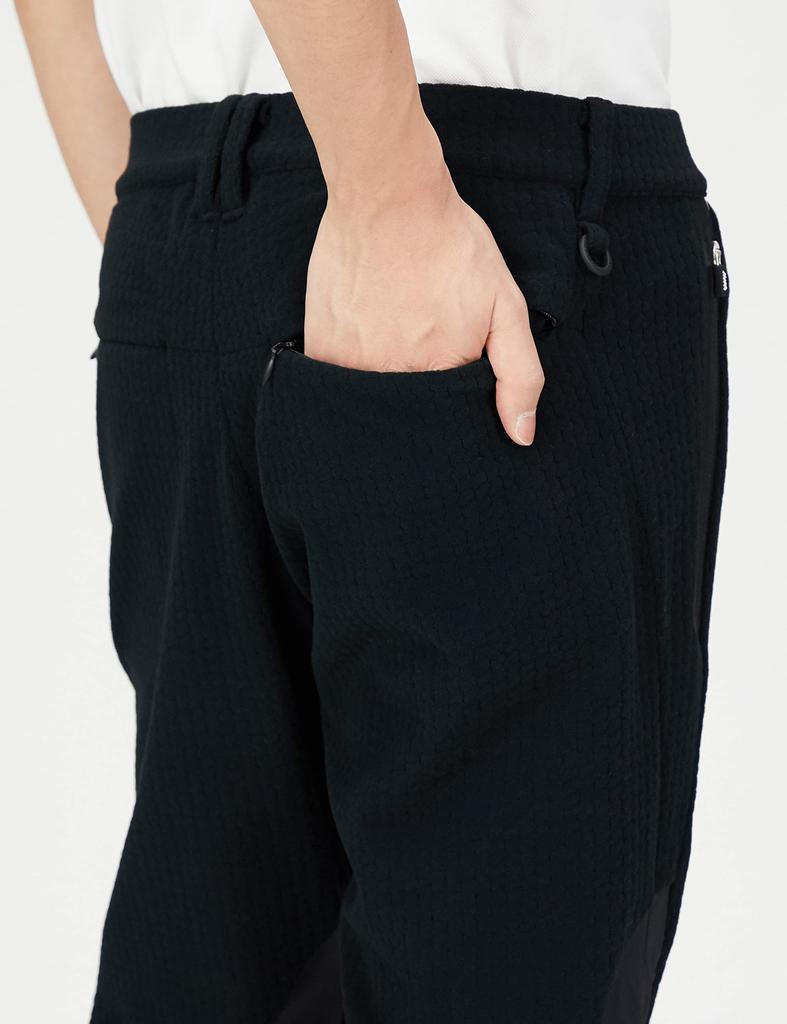 Long Pants Tricot Fleece x Ny Taffeta Water x Black 5 [Pearly Gates] Men's Pe/Pu Repellent/Windproof / 053-2231005 010_Black [L]