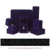 Velvet Jewelry Box with Rounded Corners - Ring, Necklace, Bracelet, Earring Storage