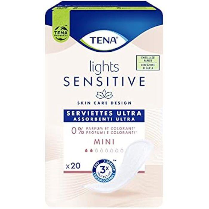 Saugfähige Einlagen - TENA - LIGHTS sensitive mini - 20 Stück - Hypoallergen - Leicht