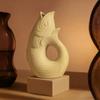 Creative Carp Ceramic Vase Plant Pots Table Decoration Ornaments Hydroponic Flower Arrangement Floral Vase Room Aesthetic Decor