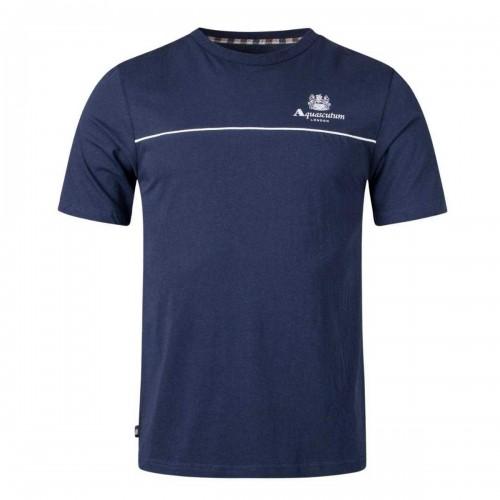 Aquascutum Mens Piping Detail T-Shirt