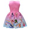 Vestito a Gilet con Fiocco per Ragazze Cappuccino