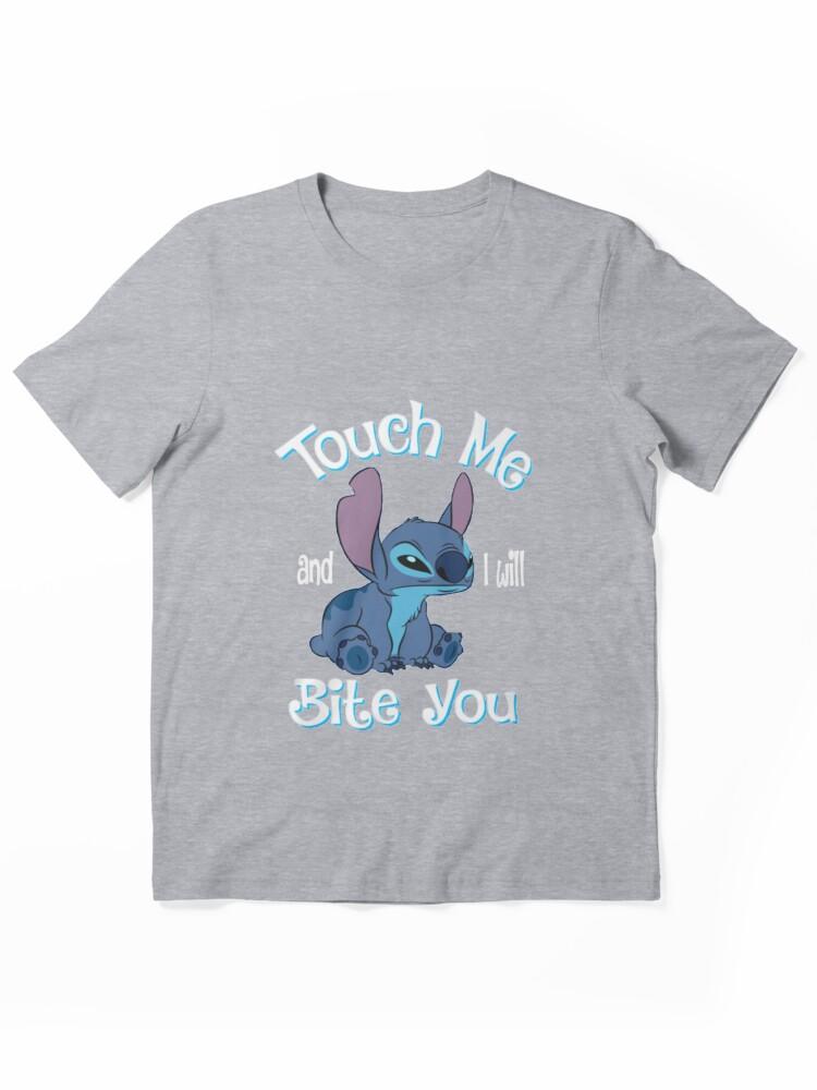 Lilo & Stitch The Series Stitch And Lilo Stitch Touch Me And I Will Bite You Essential Unisex T-Shirt