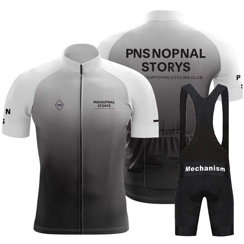 Mens Cycling Jersey Bib Shorts Set Quick Dry Breathable Bike Apparel Road XS