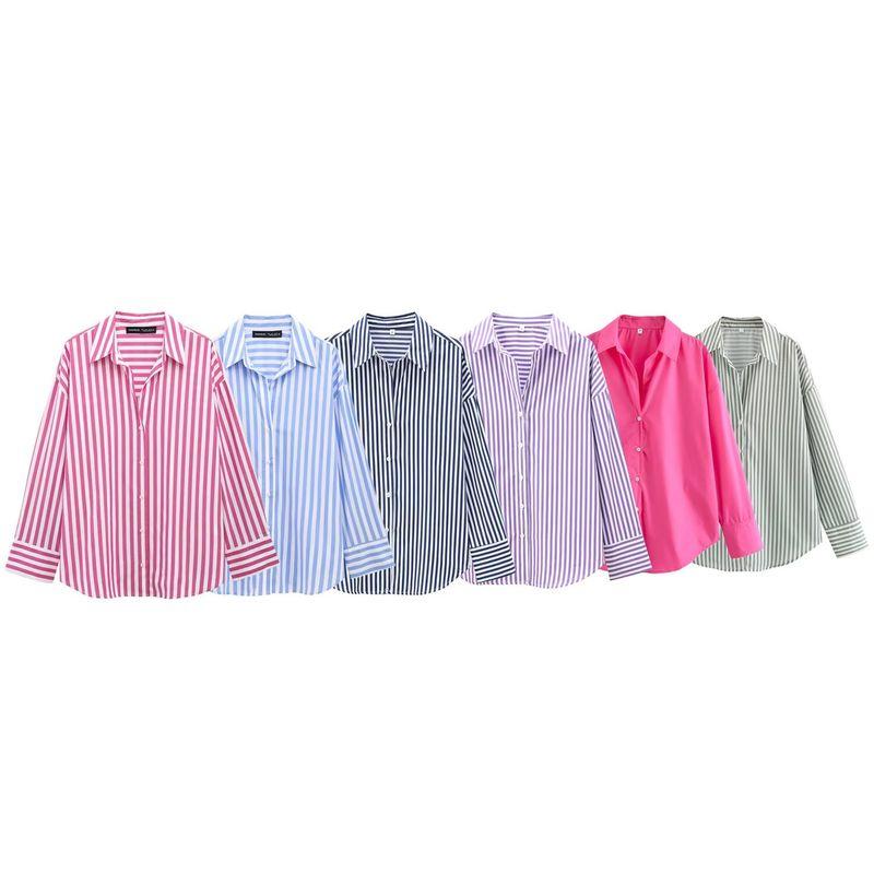 Kaslead New Arrival Women's Fashion Style Fashion Casual Minimalist Basic Poplin Shirt 4387096