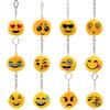 Brelok, Breloczek Do Kluczy Pluszowy Emotka, Emoji, Różne Wzory 12 Szt.
