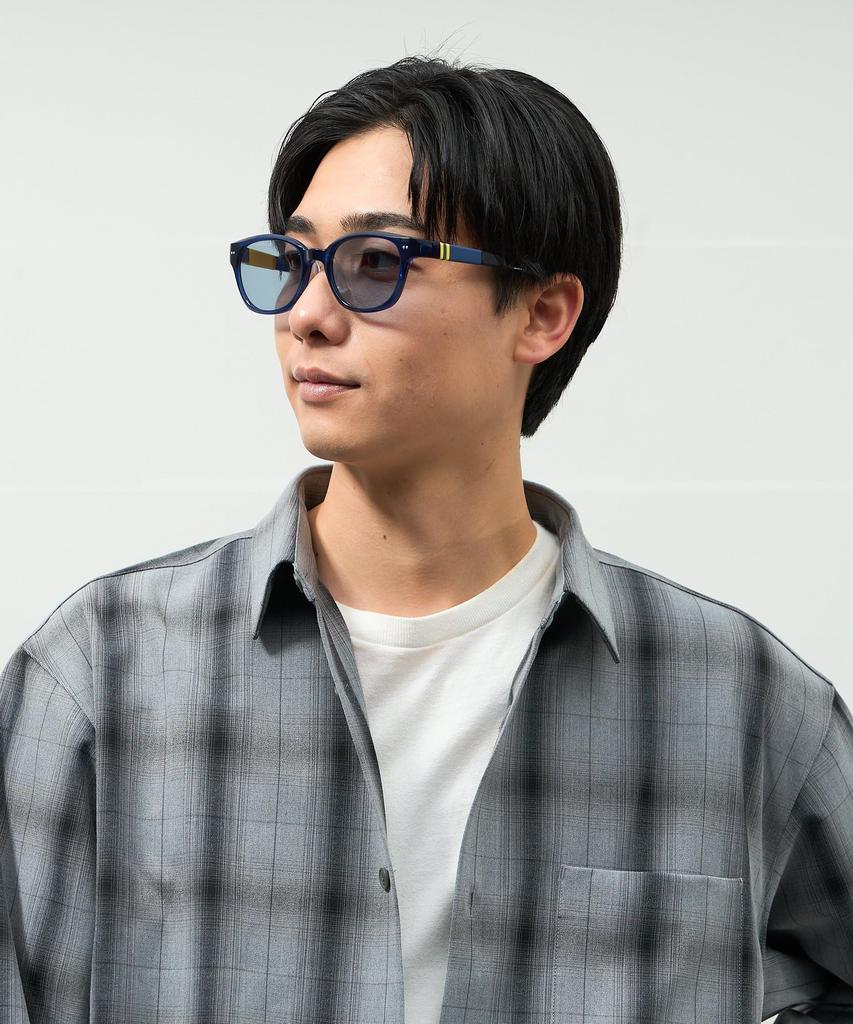 Zoff Suncut UV Cut Sunglasses For Golf and Sports UV Outdoor Glasses/100% Wellington-Style (Blue) [SNAP GRIP] Protection, Men's 5317-150