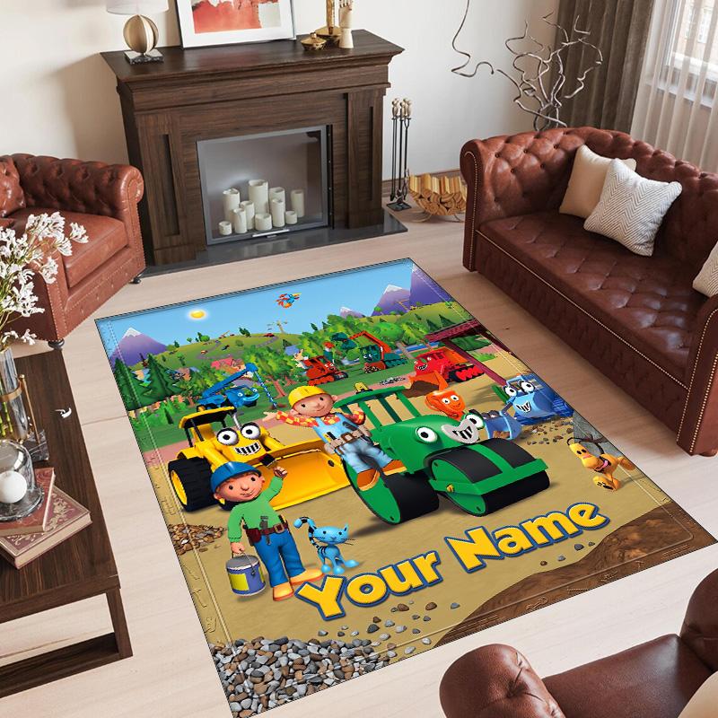 Tappeto in Cristallo di Velluto Personalizzato con Nome Testo, Tappeto Antiscivolo Bob Aggiustatutto per Decorazione Casa