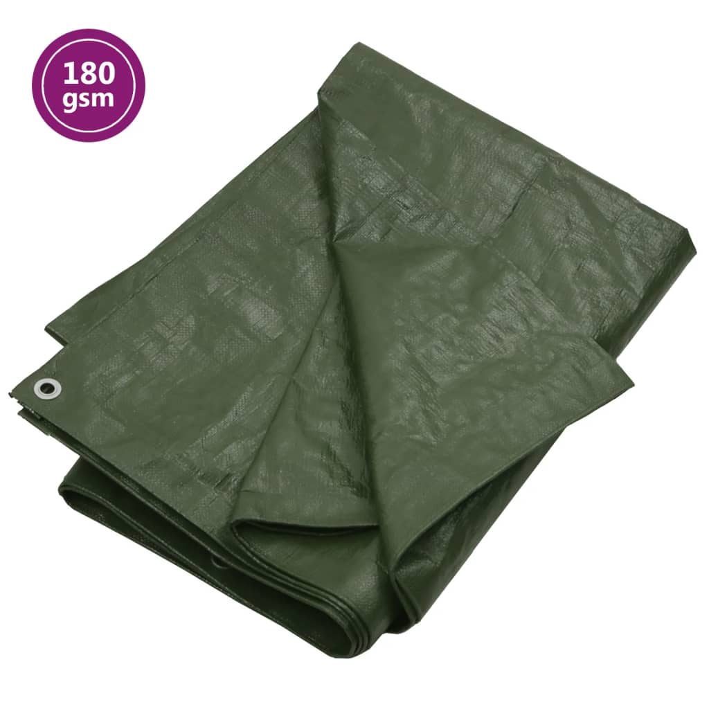 Vidaxl Plandeka, 180 G/M², 3X3 M, Zielona, Hdpe