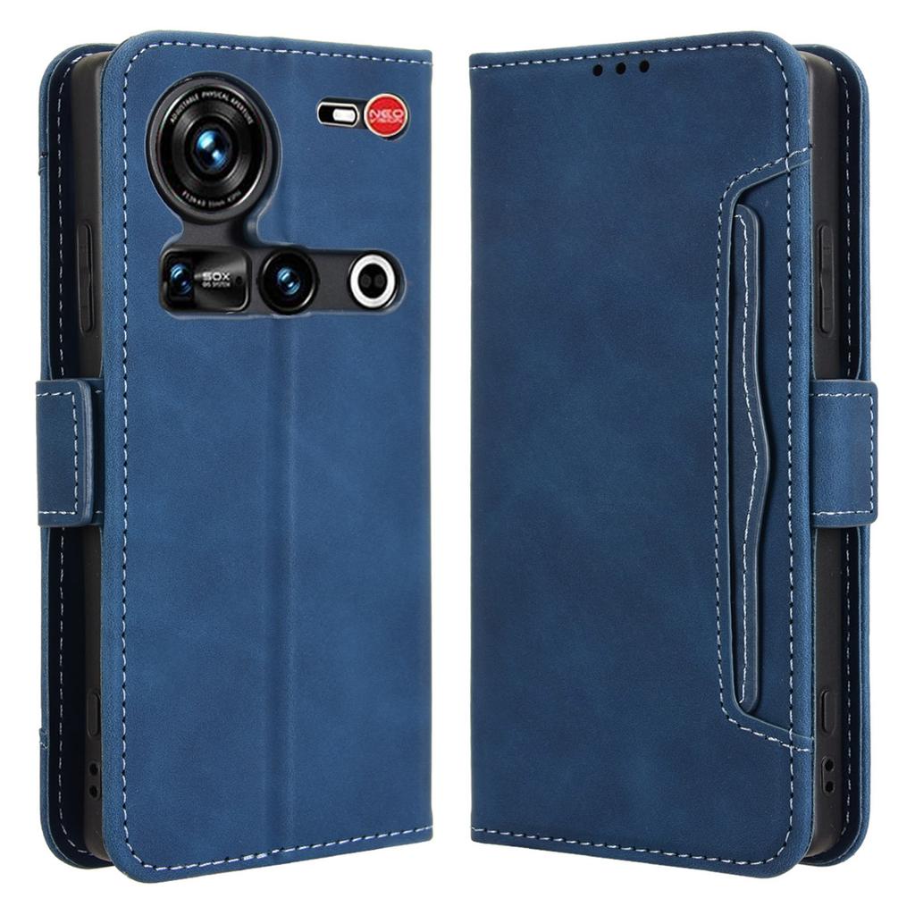 For ZTE nubia Z70S Ultra 5G/nubia Z70 Ultra 5G Leather Case Phone Wallet Cover with Multiple Card Slots