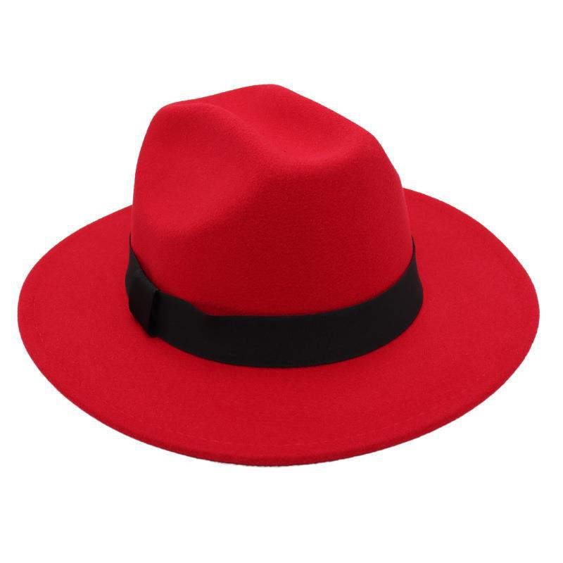 Shanghai Zylinder Internet-Berühmtheit Jazzhut Herren- und Damenstudio Filzhut Französischer Wollhut Retro
