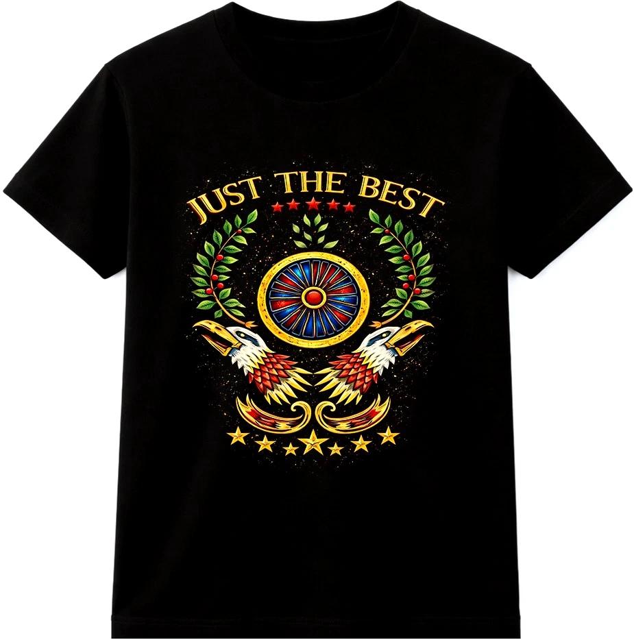 

Eagle Graphic T Shirt Just The Best Vintage Crest Emblem Statement Tee 2XL