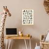 XYDEG Transportation Car Alphabet Numbers Poster Hanger Frame,Baby Boy Nursery Playroom Wall Decor, Nursery Decor,ABC Banner Poster Wall Art with