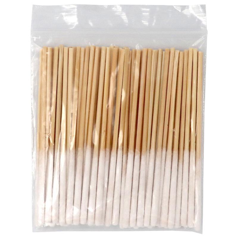 30/60Pcs Disposable Longer Cotton Swab Brush Lint Free Micro Brushes Wood Cotton