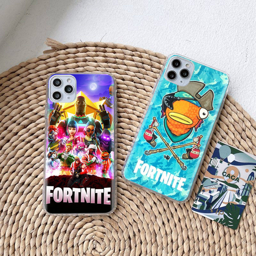 RT89 Fun Fortnite Hülle für Samsung A04 A14 A23 A34 A54 M23 M33 M52 M53 Realme 10 9 C30S C35 C55 VIVO Y02S Y21 Y33S Y51 X80 Pro Klare Abdeckung