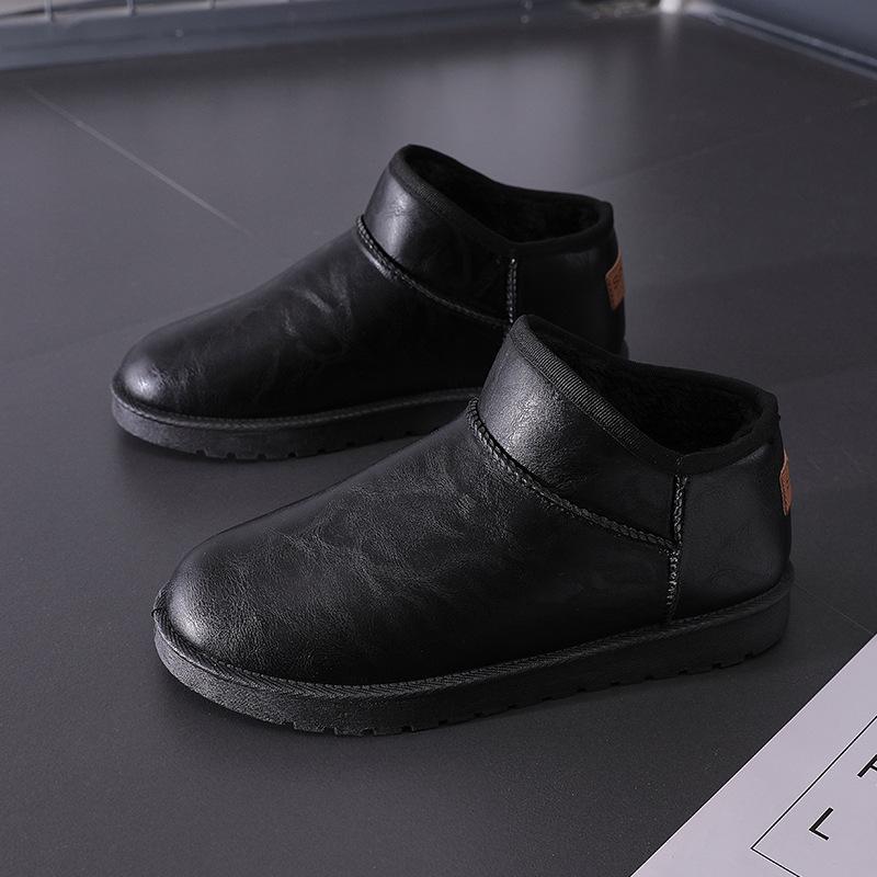 2024 Men's Winter Velvet-Lined Non-Slip Waterproof Snow Boots