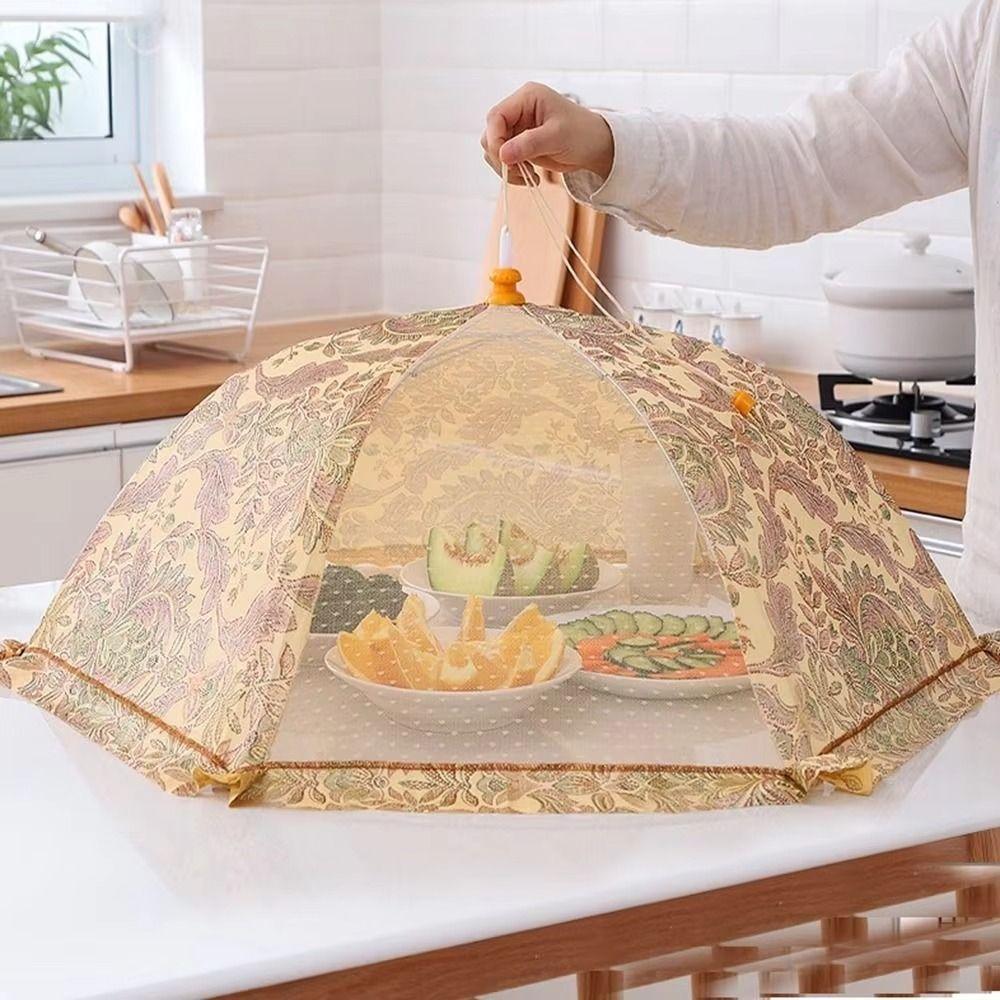 Breathable Food Covers Foldable Fruit Picnic Protect Net Durable Dining Table Mesh Cover