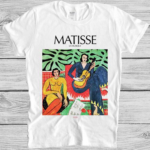Matisse Aesthetic La Musique Painting Art Meme Unisex Top Gift Tee T Shirt M1024 2XL