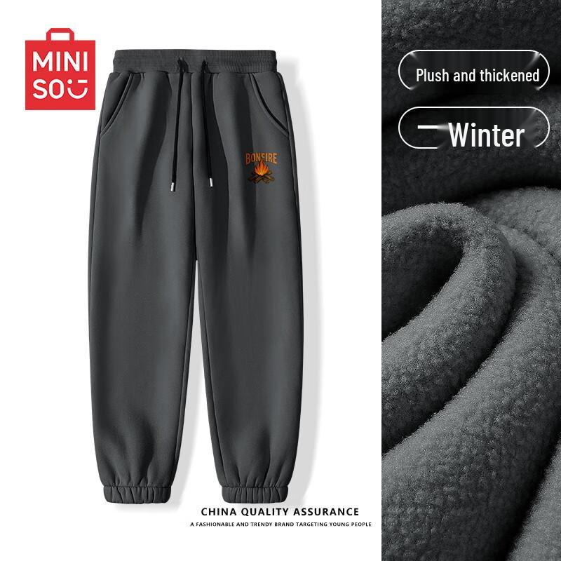 

Мужские флисовые спортивные штаны свободного кроя Miniso 2XL