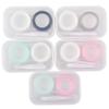 Compact Transparent Dual-Compartment Box for Contact Lens and Accessories