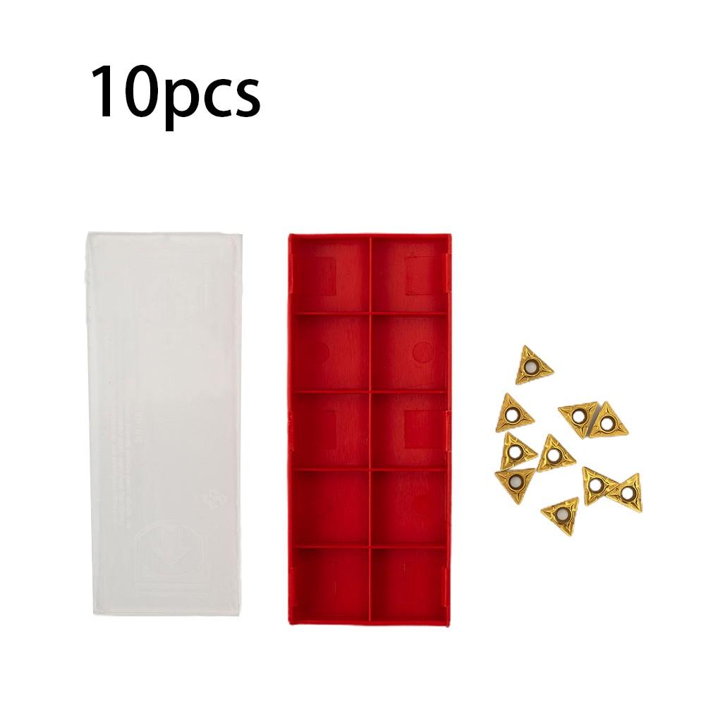 

10x TCMT110204 US735 Токарний інструмент для нарізання різьблення Твердосплавні пластини Лезо токарного верстата з ЧПУ 10pcs