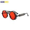 Klasik Gotik Steampunk Güneş Gözlüğü Lüks Marka Tasarımcısı Yüksek Kaliteli Erkekler ve Kadınlar Retro Yuvarlak Pc Çerçeve Güneş Gözlüğü