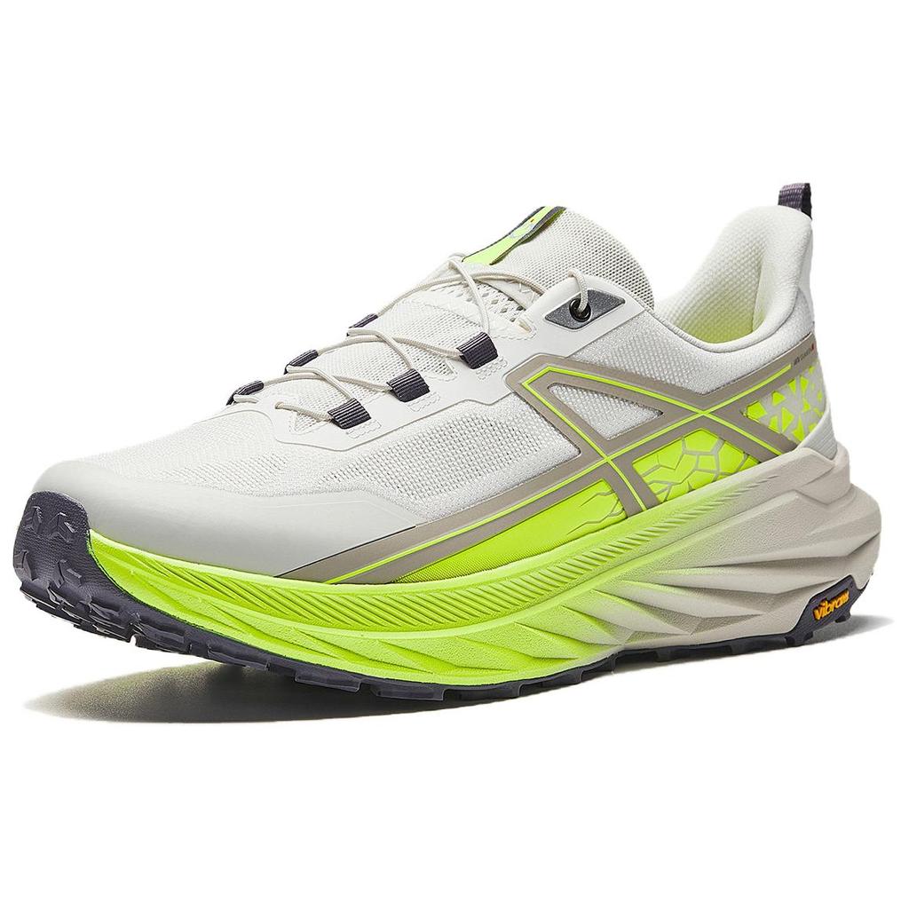 Anta Peregrine Falcon 3 Slip Resistant Abrasion Resistant Low Top Casual Running Shoes Men's White Gray Cyan 112625507A-1