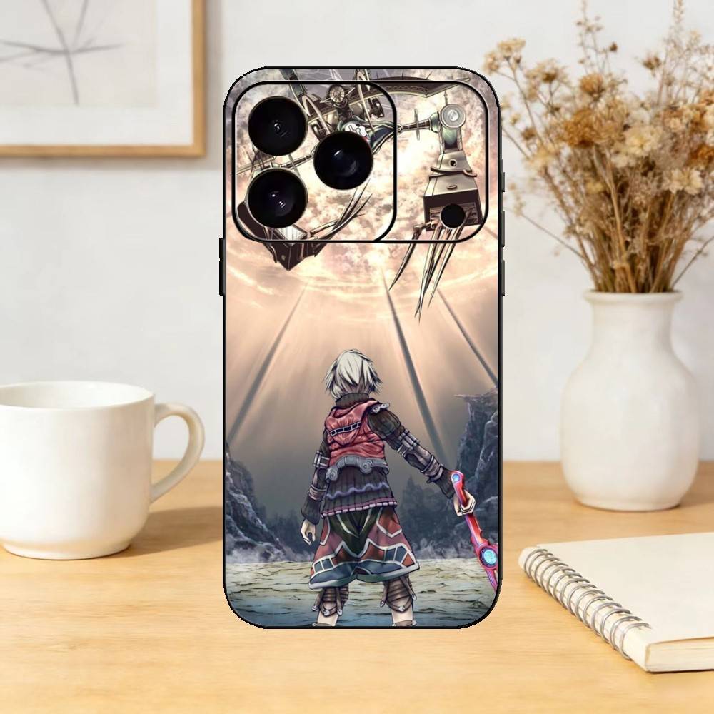 Game X-Xenoblade Chronicles Phone Case For iPhone 17,16,15,14,13,12,11 Plus,Pro Max,SE4Soft Silicone Black Cover