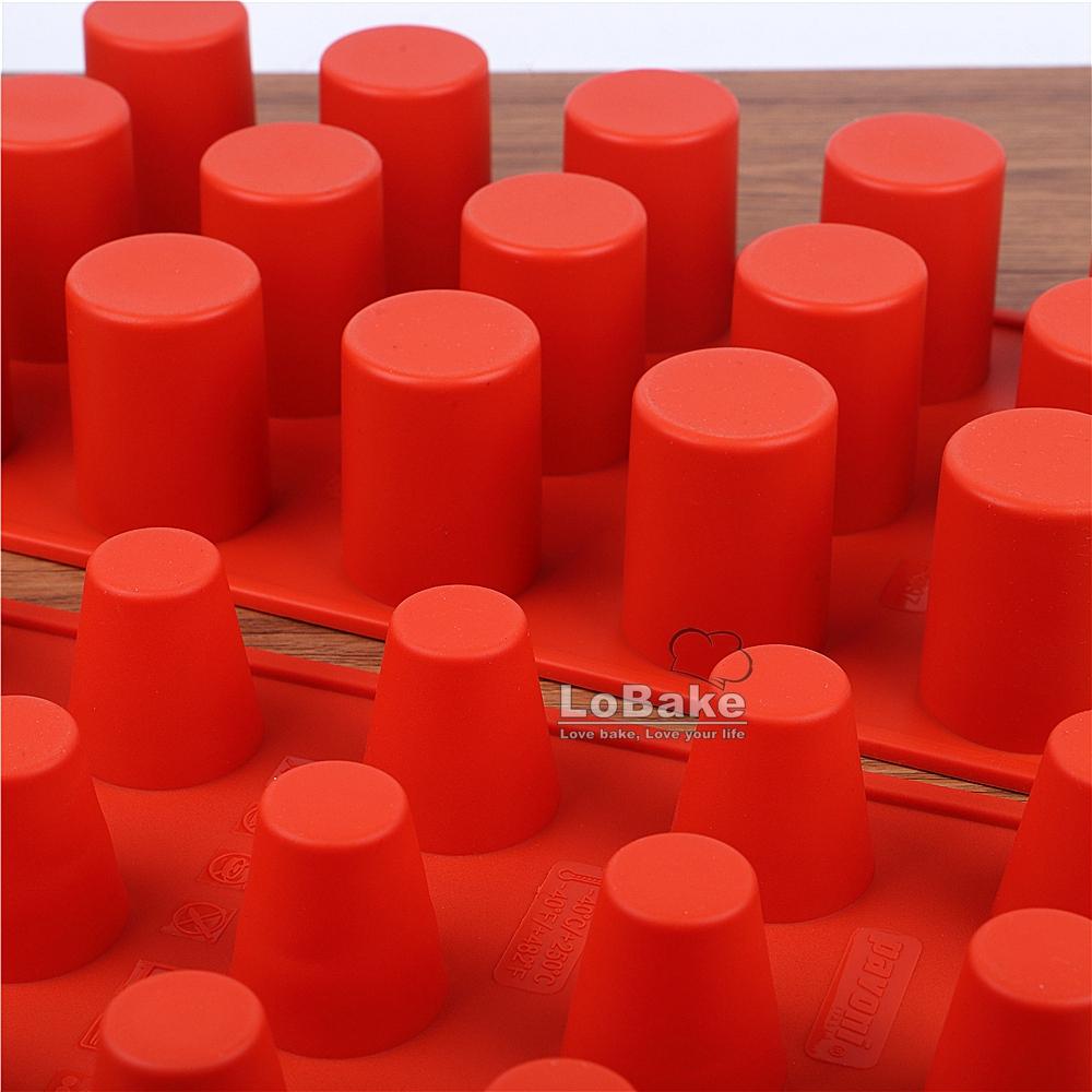 15 Cavities Cylinder Cone Shape Silicone Cake Mold Fondant Jelly Pudding Ice Cube Molds Mousse Mould DIY Bakery Accessories