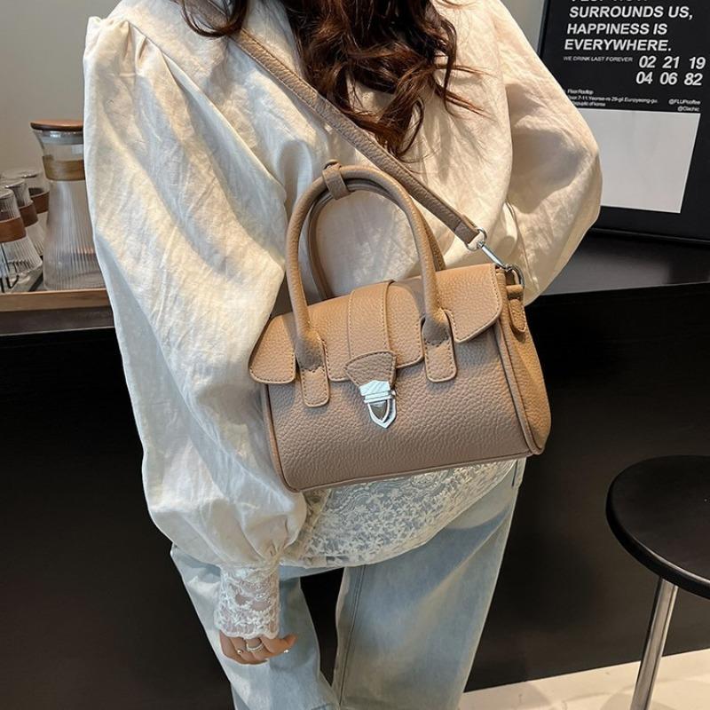 Fashion hand carry small square bag women's spring new niche simple casual shoulder bag high-end women's bag