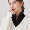 Sweet Detachable V-neck Shirt Collar Cotton Material False Collar  Autumn Winter