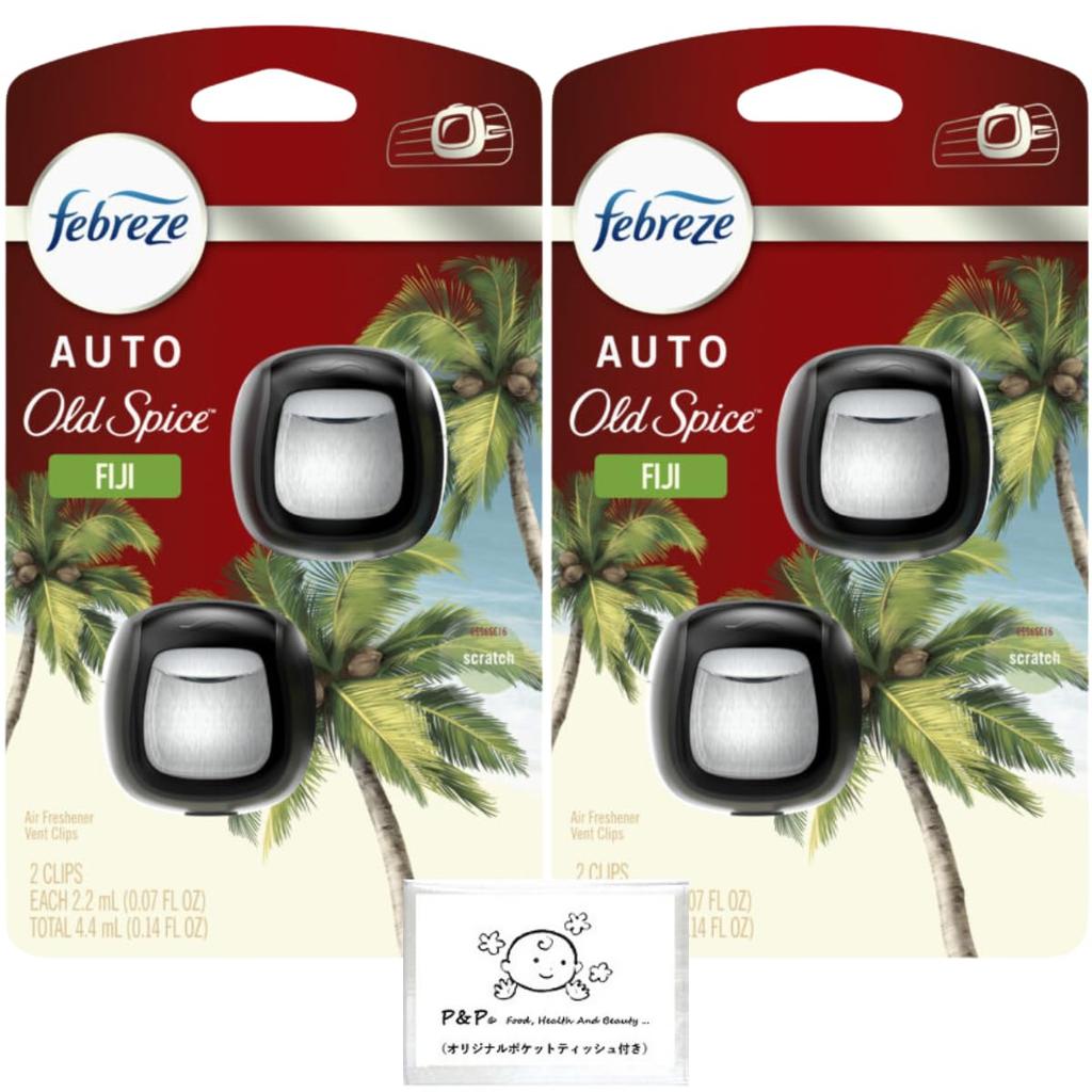 Febreze Car Clips, Old Spice, Fiji 0.15 Fl Oz (4.4 Ml) X 2 Pack