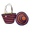 2024 Straw Woven Shoulder Bag with Hat Cover - Perfect for Summer Travel and Beach Vacations