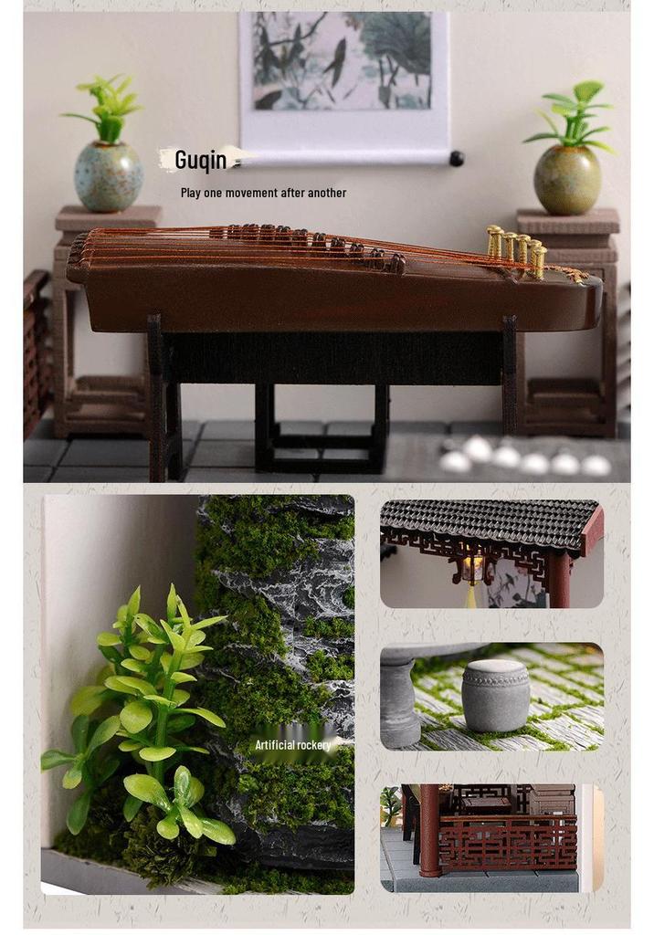 Zhi Qu Wu DIY Chinese-Style Ancient Architecture Model Kit - Creative Gift for Boys and Girls