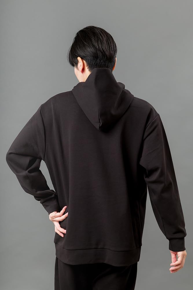 MIKASA Loose Pullover Size S Hoodie, Black, (Unisex) 2630-BKS