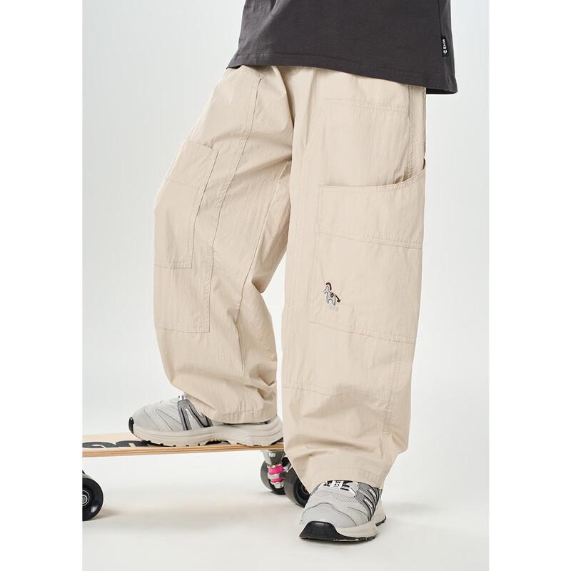 Montagut Boys  Teen Cartoon Embroidered Summer Wide-Leg Casual Pants 160