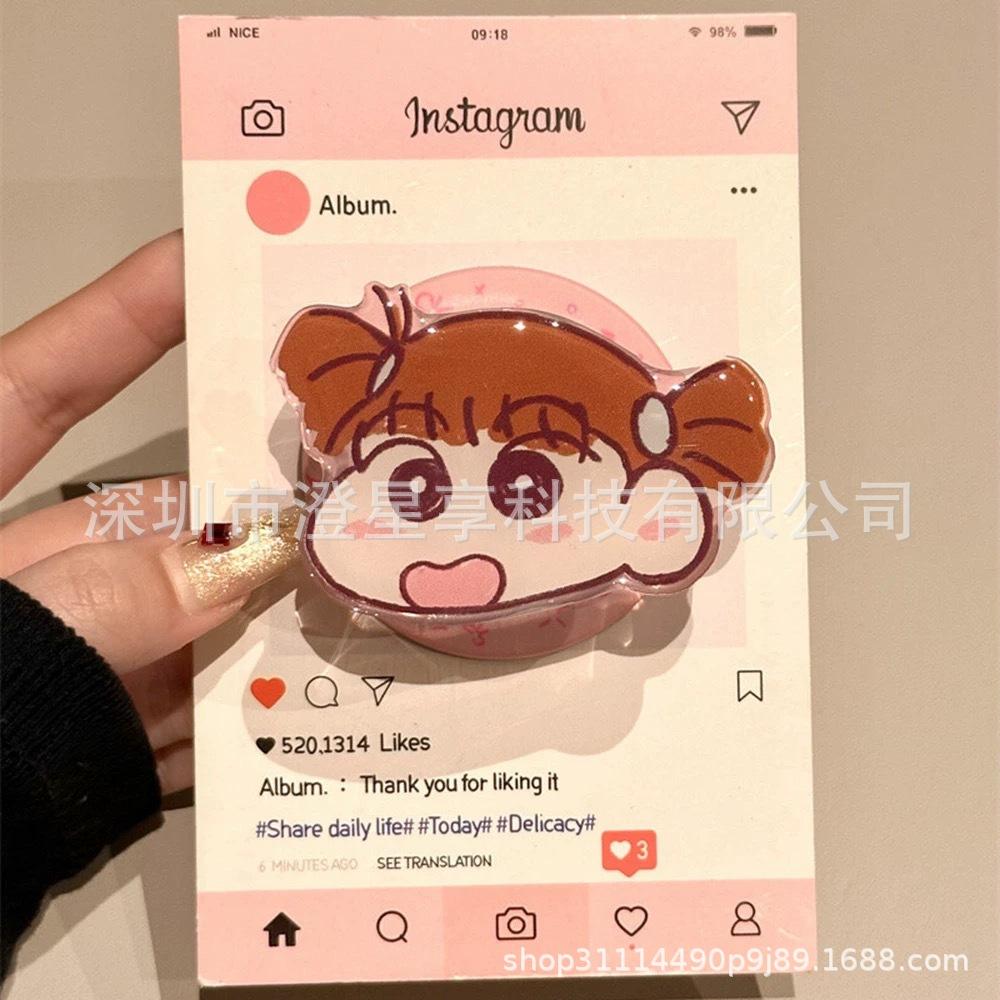 Crayon Shin-chan & Hello Kitty MagSafe Magnetic Holder with Super Strong Desktop Retractable Stand