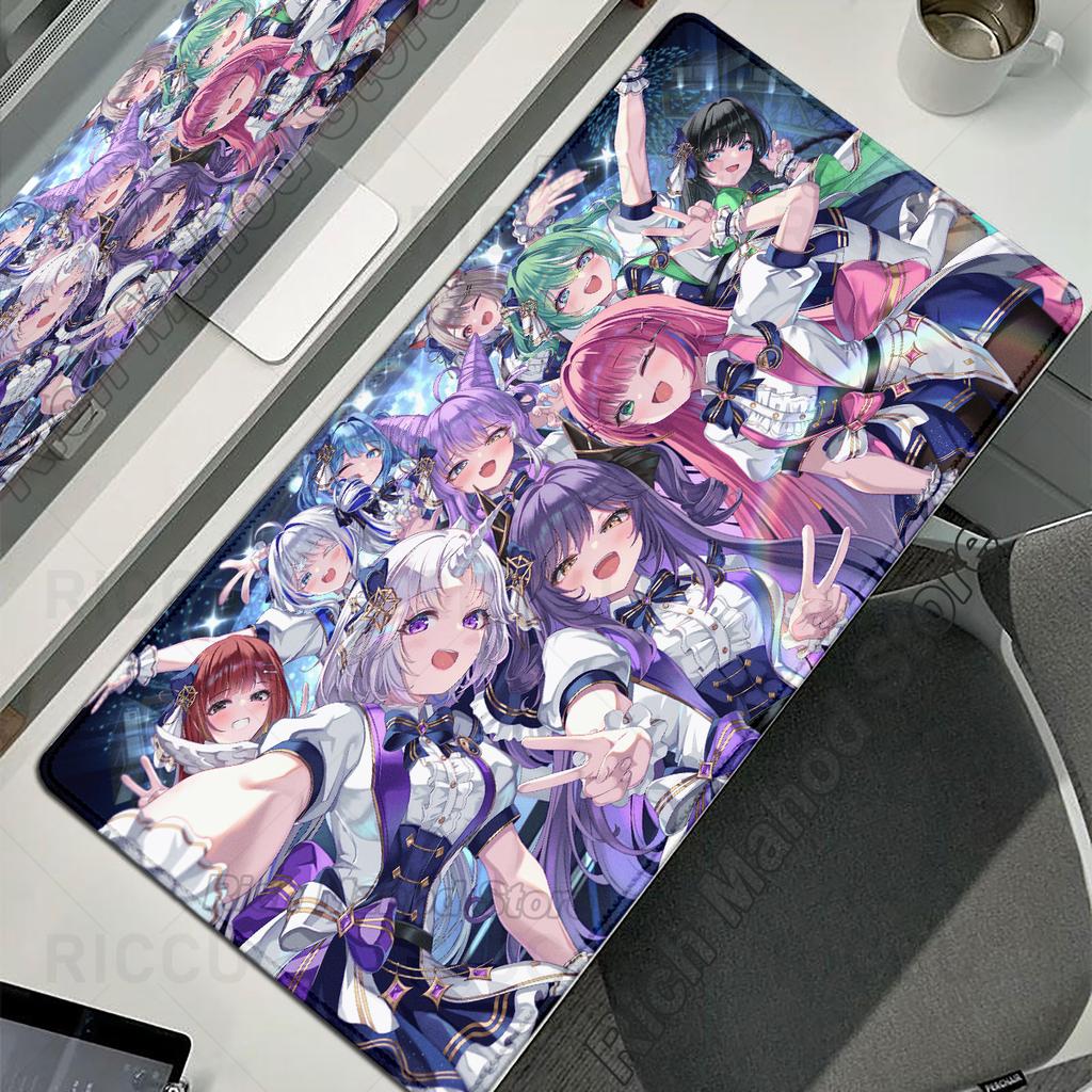 Xxl Anime Mousepad Cute Girl Tenko Shibuki E-Sports Keyboard Desk Mat Non-Slip Rubber Mouse Mat Extended Pad Office Accessories