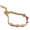 18K Gold Plated Round Bracelet with Colorful Cubic Zirconia - Stylish and Versatile Elegant Jewelry