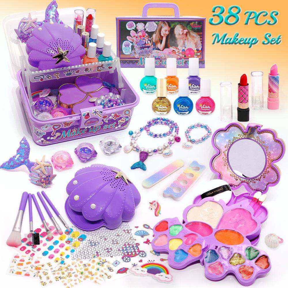 

Принцесова Сумочка для Переодягання та Манікюрний Набір для Дівчаток – Іграшка для Рольових Ігор з Ювелірними Виробами та Макіяжем