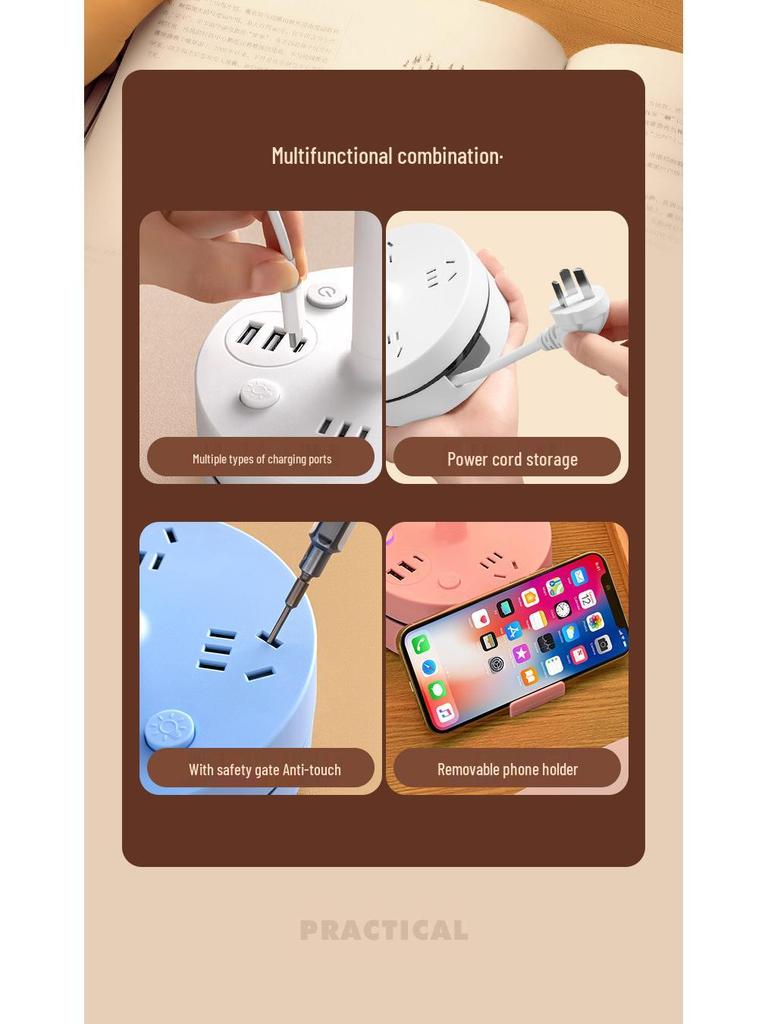 Luxury Glass LED Table Lamp - Eye Protection Night Light for Master Bedroom and Nursery.